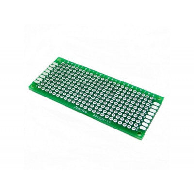 Double-Sided Universal PCB Prototype Board, 3 by 7 cm.