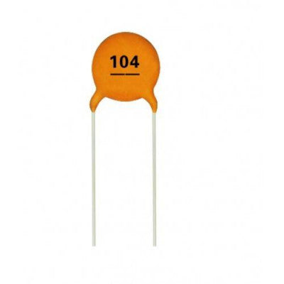 Five-piece set of ceramic capacitors, 0.1 uF, (104)