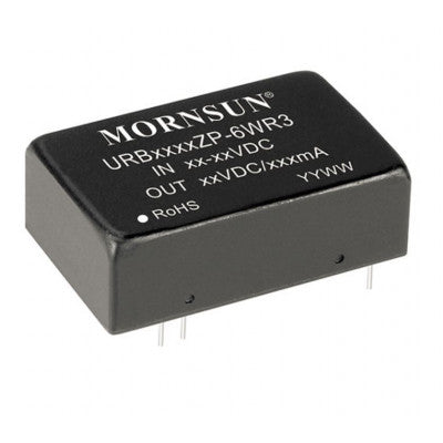 Mornsun 24V to 24V DC-DC Converter 6W Power Supply Module - DIP Package, URB2424ZP-6WR3