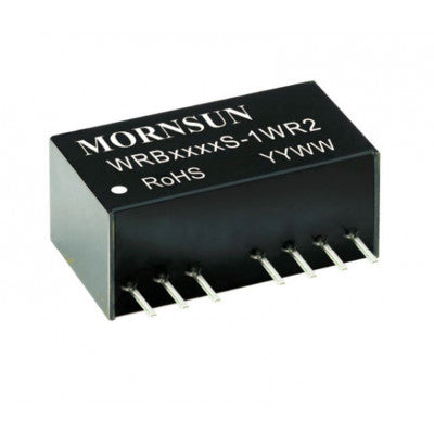 Mornsun 5V to 12V DC-DC Converter 1W Power Supply Module - Exceptionally Small SIP Package WRB0512S-1WR2