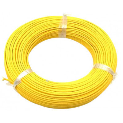 PCB Single Strand Wire Roll, Yellow, 26AWG (Gauge), 92 meters