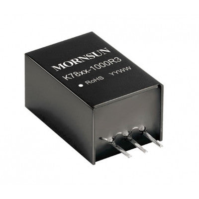 Mornsun K7812-1000R3 DC-DC Converter with +12V/-12V Output and 1W Power Supply Module in SIP Package