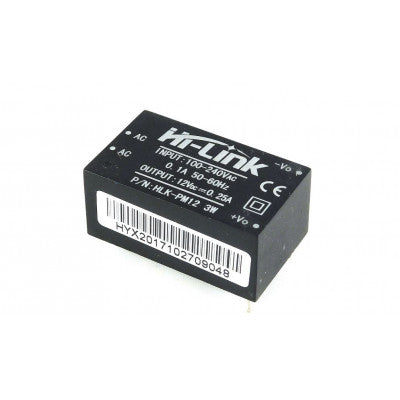 Hi-link 12V 3W AC to DC Power Supply Module, model number HLK-PM12