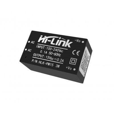 Hi-Link 15V 3W AC to DC Power Supply Module, HLK-PM15