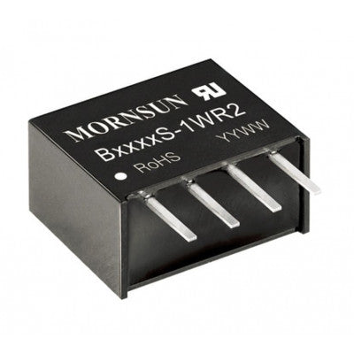 Compact SIP/DIP Package - Mornsun 3V to 5V DC-DC Converter 1W Power Supply Module B0305S-1WR2.