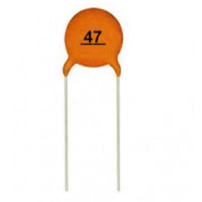 Ceramic Capacitor, 47 pF, 50 V, 5 pieces per pack