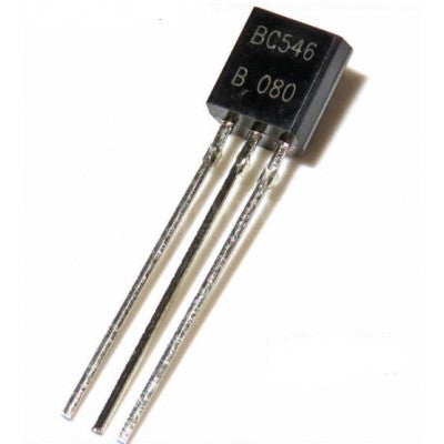 5 Pieces Pack of BC546 NPN General Purpose Transistor, 65V 100mA TO-92 Package