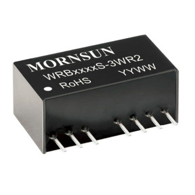 Mornsun 5V to 5V DC-DC Converter 3W Power Supply Module - Exceptionally Small SIP Package WRB0505S-3WR2