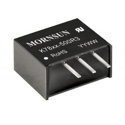 K7812-500R3 Mornsun 0.5W Power Supply Module - SIP Package +12V/-12V Output DC-DC Converter