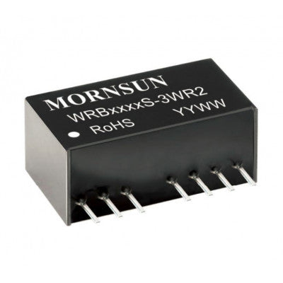 Mornsun 24V to 12V DC-DC Converter 3W Power Supply Module - Exceptionally Small SIP Package WRB2412S-3WR2