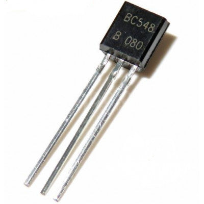 5 Pieces Pack of BC548 NPN General Purpose Transistor, 30V, 100mA, TO-92 Package