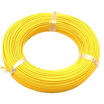 PCB Single Strand Wire Roll, Yellow, 25AWG (Gauge), 92 meters