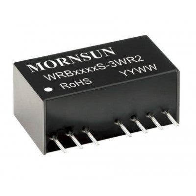 Mornsun 24V to 15V DC-DC Converter 3W Power Supply Module - Exceptionally Small SIP Package WRB2415S-3WR2