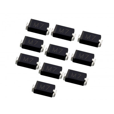 Pack of 10 M7 (1N4007) 1A Diodes (SMD Package)