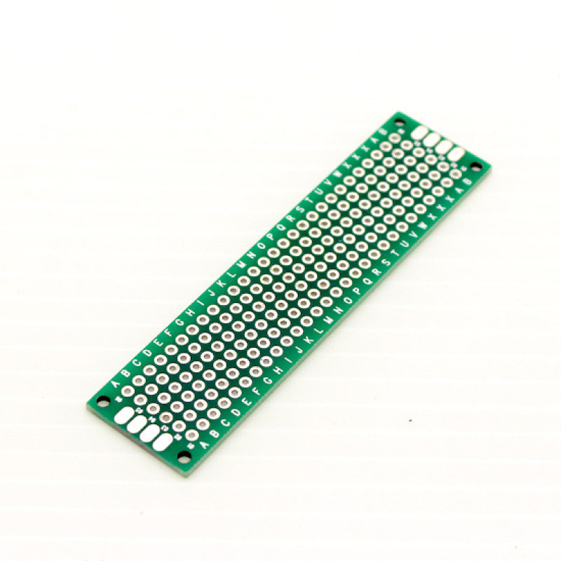 Double-Sided Universal PCB Prototype Board, 2 by 8 cm