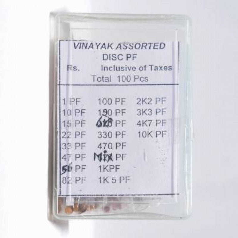 20-Value Mix Ceramic Capacitor Box (5 Pieces for Each Value)