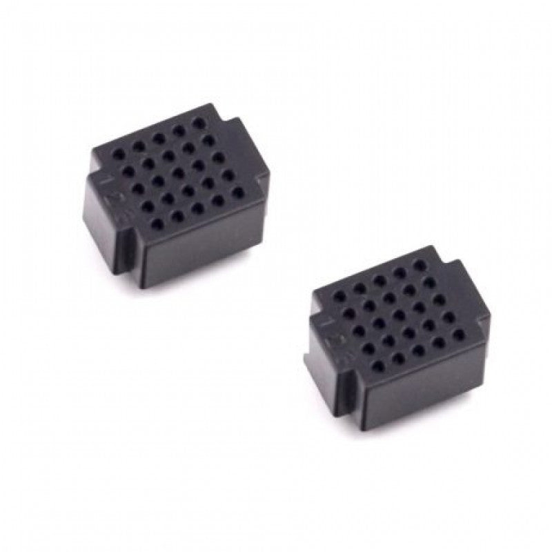 The two-piece pack of XF-25 Ultra Mini Breadboard in black.