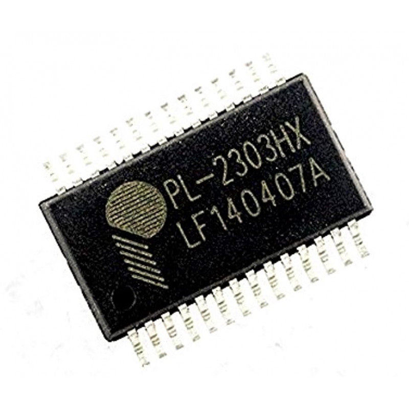 The USB to Serial Bridge Controller IC is called PL2303HX.