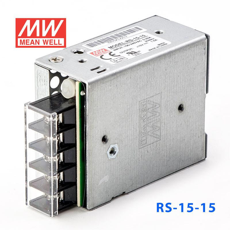 Mean Well SMPS - RS-15-15, 15V/1A, 15W Metal Power Supply