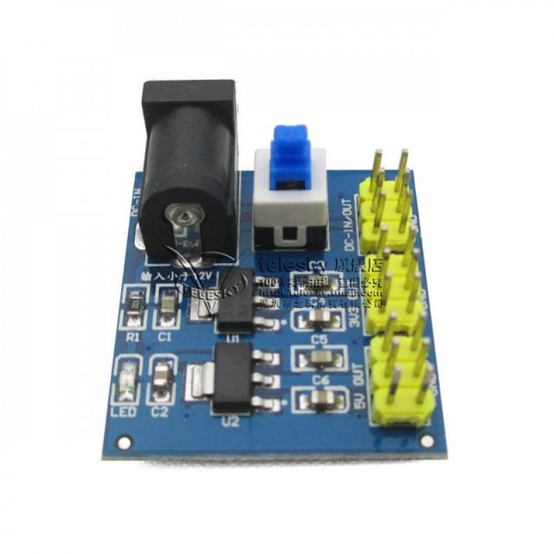 DC-DC Multi Output Voltage Conversion 12V to 3.3V, 5V, and 12V Power Module