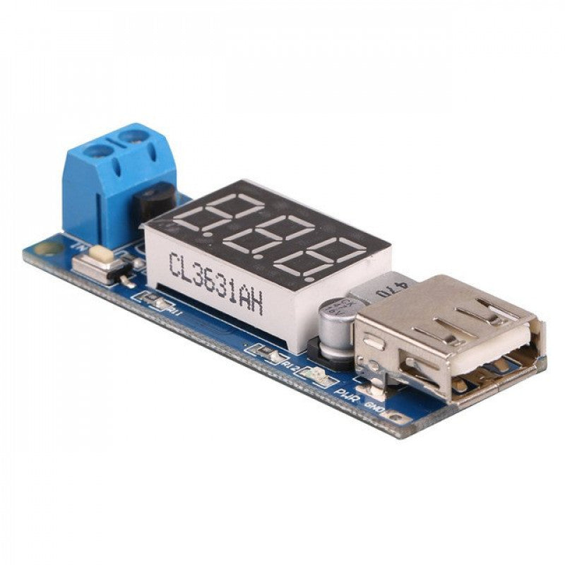 Step-down Converter DC-DC 4.5-40V To 5V 2A USB Charger Module for Voltmeter