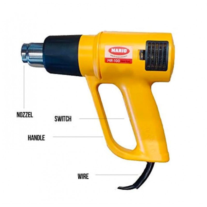 Mario Professional Heavy Duty Hot Air Gun MR-100, 1800 Watt