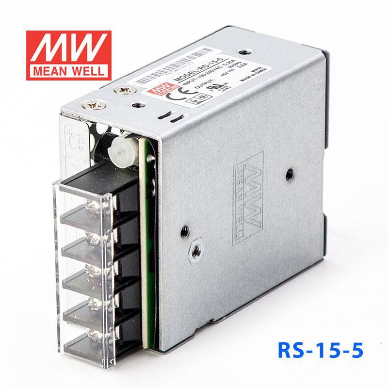 RS-15-5 Metal Power Supply - 5V 3A - 15W Mean Well SMPS