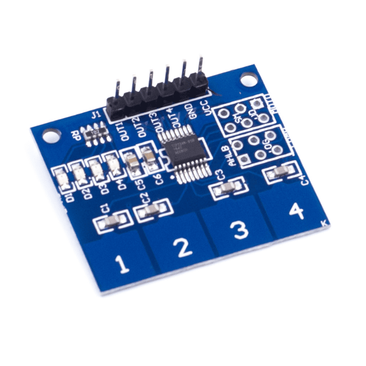 Four-channel capacitive touch sensor module TTP224