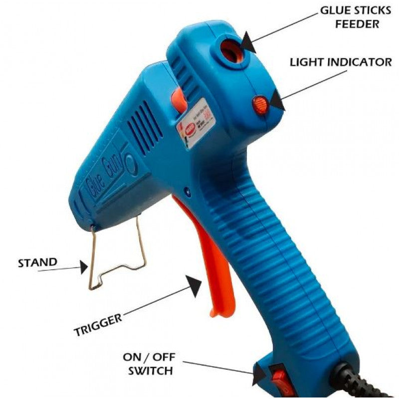 MARIO ME-5000 Ultra High Performance 500 Watt Hot Melt Glue Gun with Nozzle Guard for Excessive Use