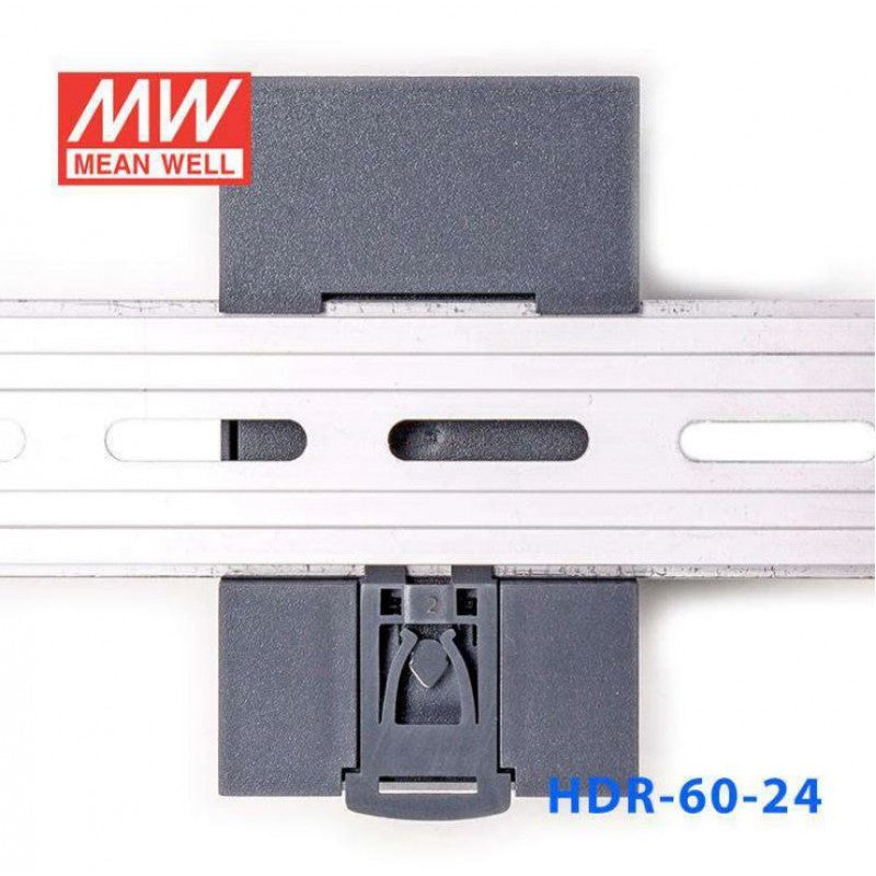 HDR-60-24 Meanwell SMPS - Din Rail Metal Power Supply, 24V, 2.5A, 60W