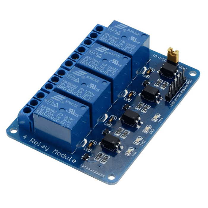 12V Relay Board with 4 Channels