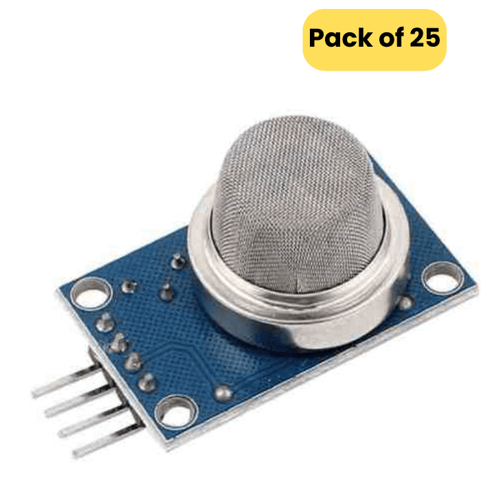 MQ-2 Gas Sensor Module for Propane or Smoke Detector Module; Pack of 25; H2, LPG, CH4, CO