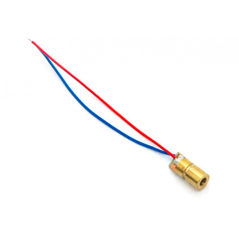 Red 650nm laser diode (3V to 5V) - 6 mm - 5 mW