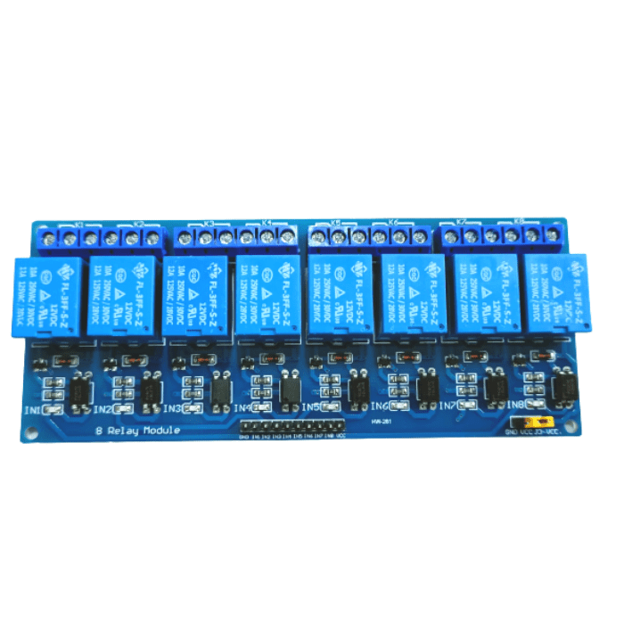 8-channel, 12-volt relay board