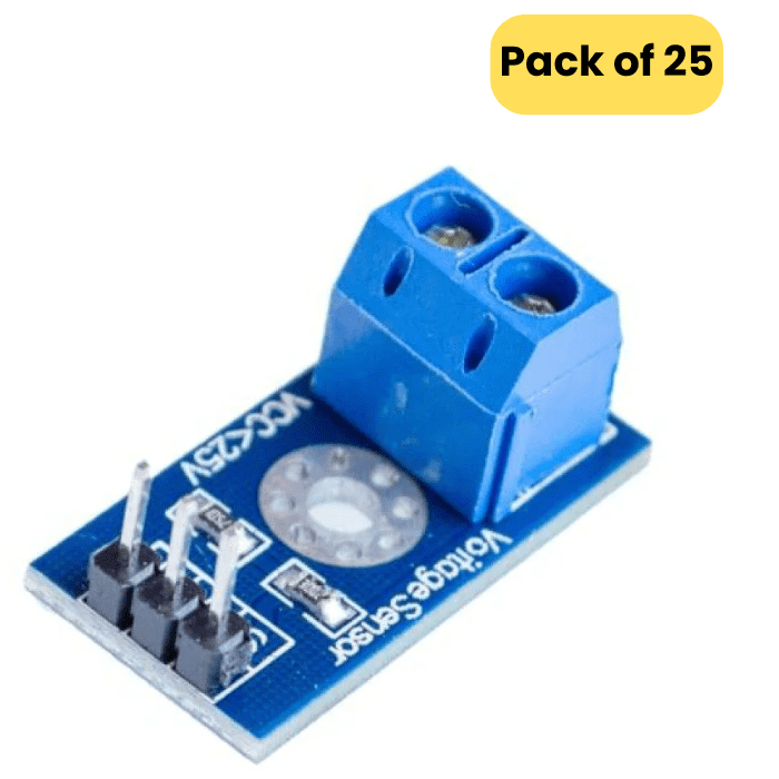 Pack of 25 Voltage Sensor Modules, 25V