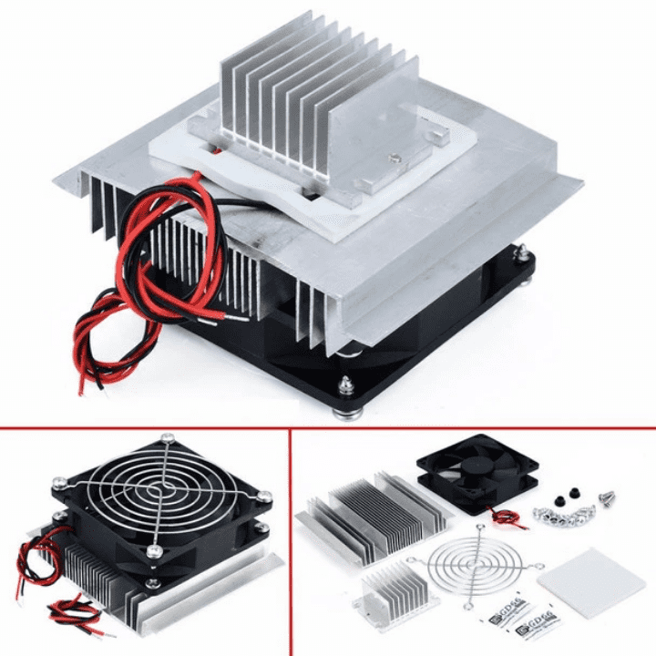 Without the TEC-12706 Peltier, a DIY kit for a thermoelectric Peltier refrigeration cooling system