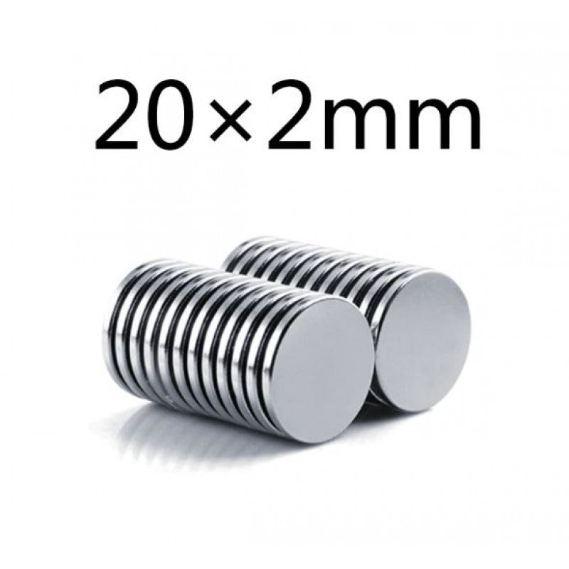 20mm x 2mm (20x2 mm) Neodymium Disc Strong Magnet