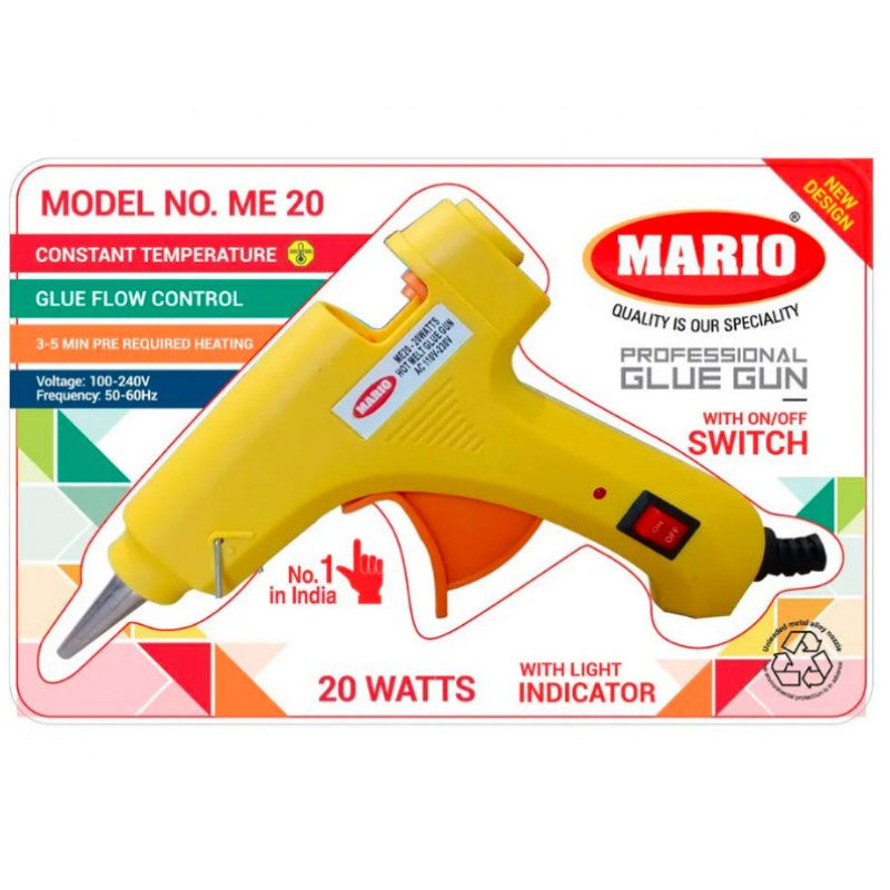 Mario Hot Melt Glue Gun, 20 Watt ME-20