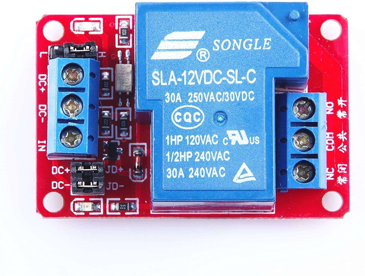 30 amp single-channel 12 volt relay module