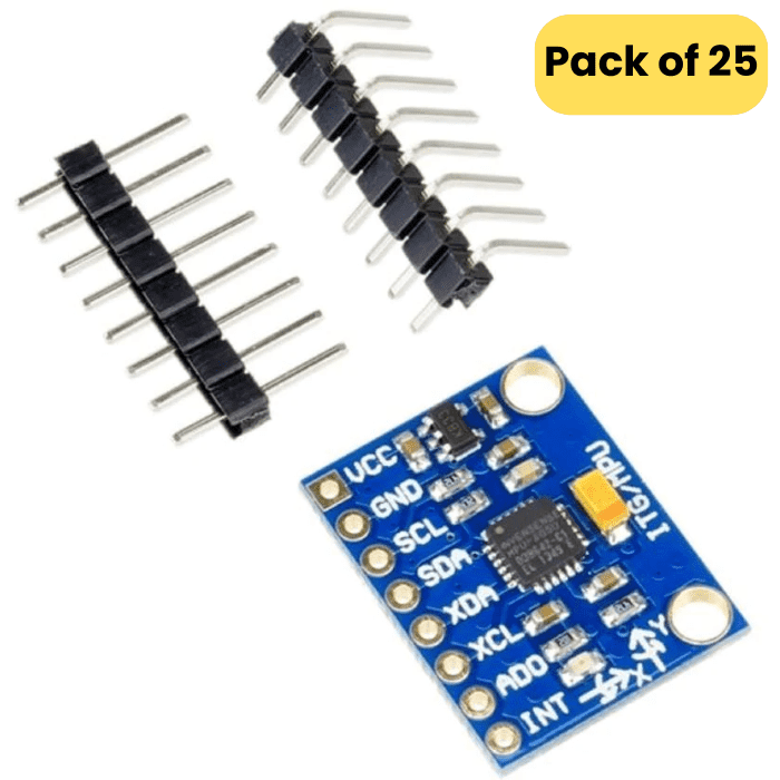 Triple-Axis Accelerometer and Gyroscope Module, MPU-6050 (25-piece set).