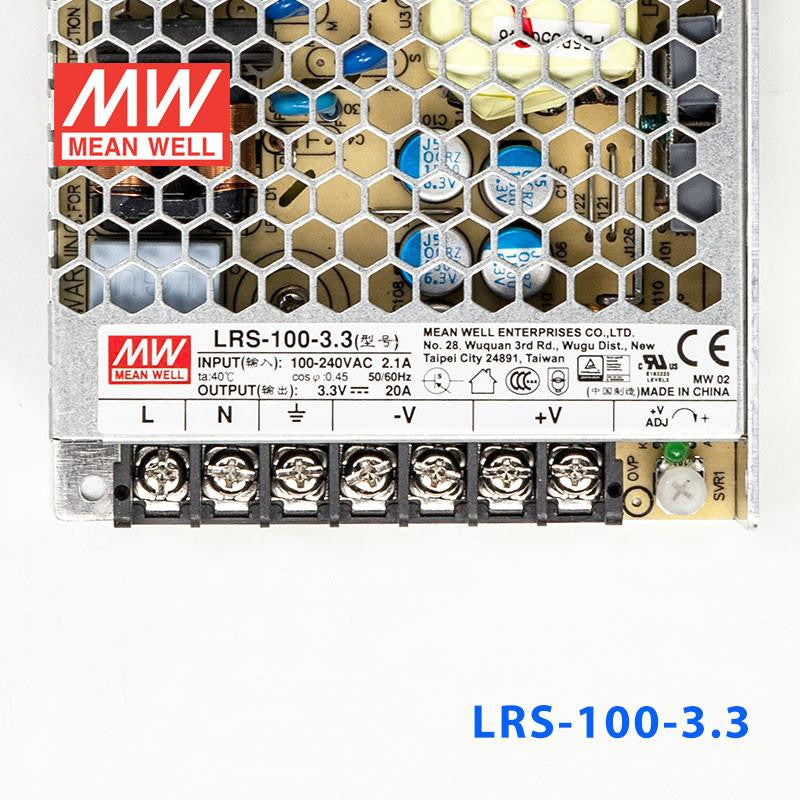 Mean Well SMPS - 3.3V /20A - 66W Metal Power Supply - LRS-100-3.3