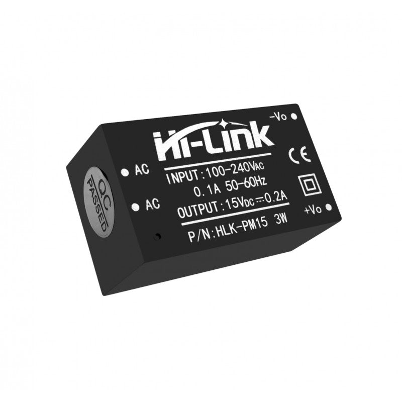 Hi-Link 15V 3W AC to DC Power Supply Module, HLK-PM15