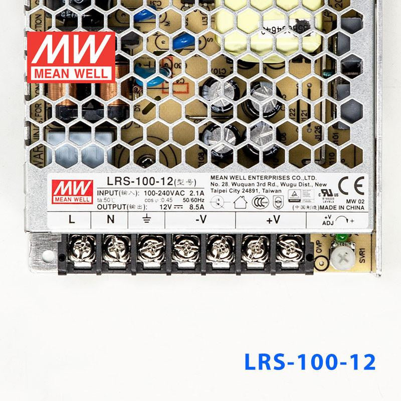 LRS-100-12 Mean Well SMPS - 12V 8.5A - 102W Metal Power Supply