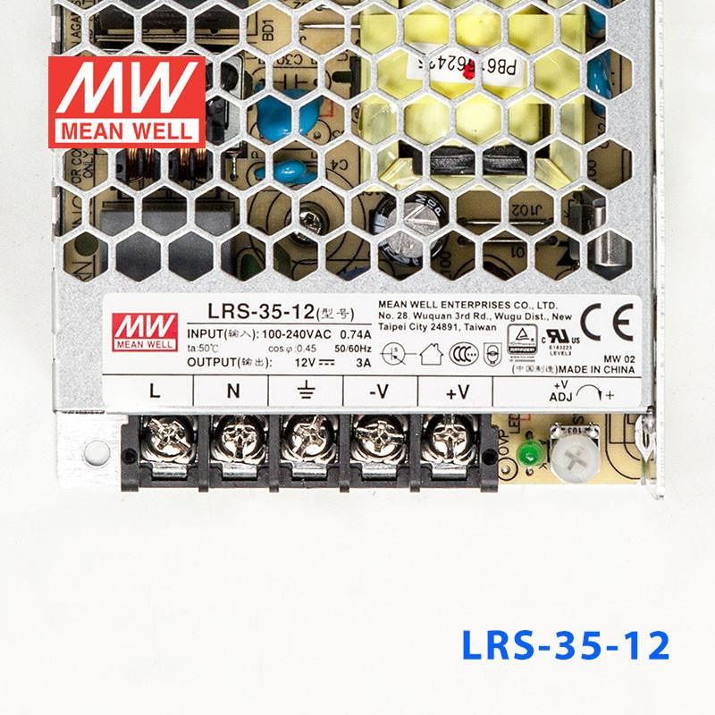 Mean Well SMPS - 12V 3A - 36W Metal Power Supply - LRS-35-12