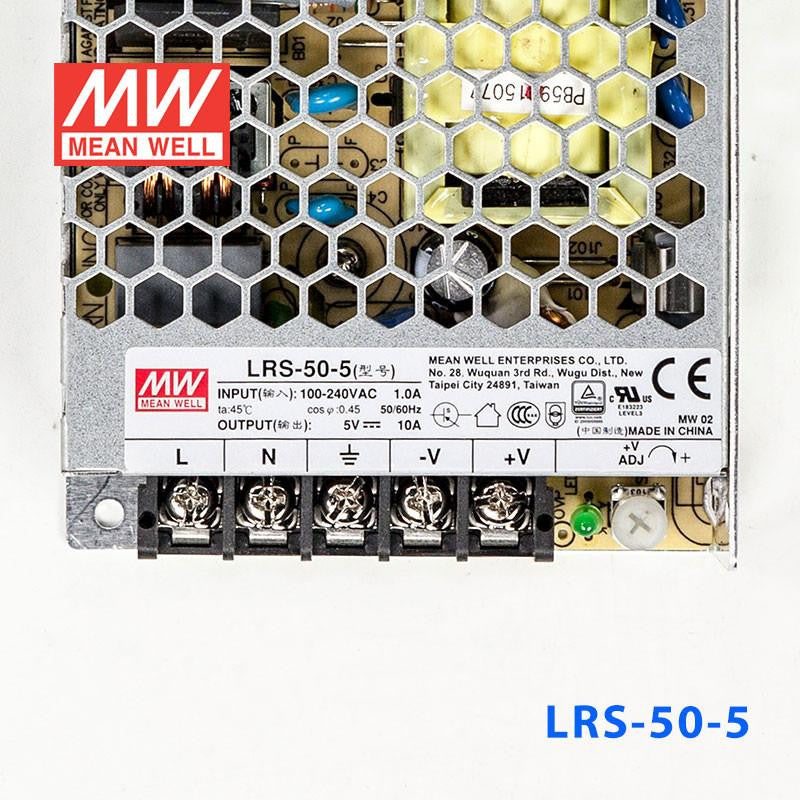 Mean Well SMPS - LRS-50-5 - 5V/10A - 50W Metal Power Supply