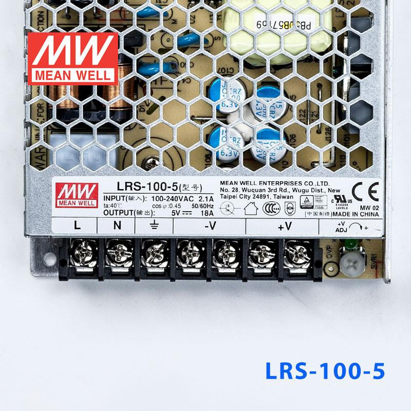 LRS-100-5 Mean Well SMPS - 5V 18A - 90W Metal Power Supply