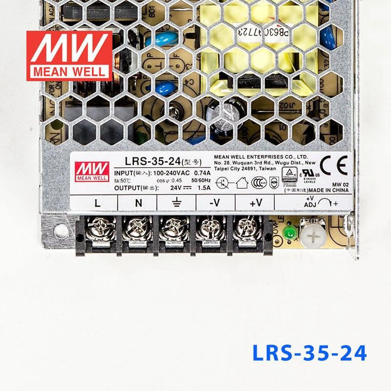 Mean Well SMPS - LRS-35-24 - 24V 1.2A - 36W Metal Power Supply