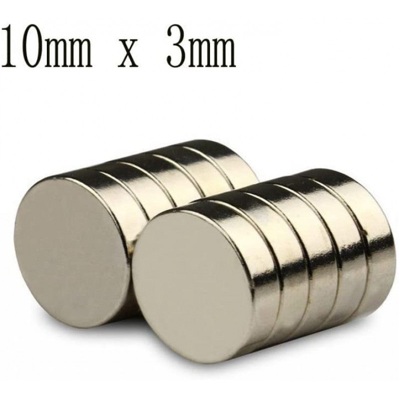 10mm x 3mm (10x3 mm) Neodymium Disc Strong Magnet