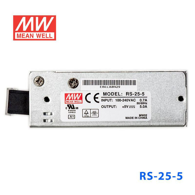 Mean Well SMPS - RS-25-5, 5V, 5A, 25W Metal Power Supply