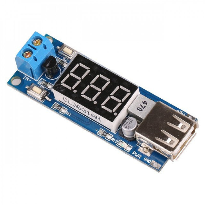 Step-down Converter DC-DC 4.5-40V To 5V 2A USB Charger Module for Voltmeter